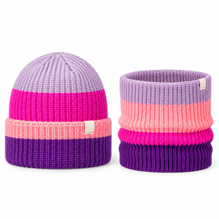 Kids' beanie and neck warmer
