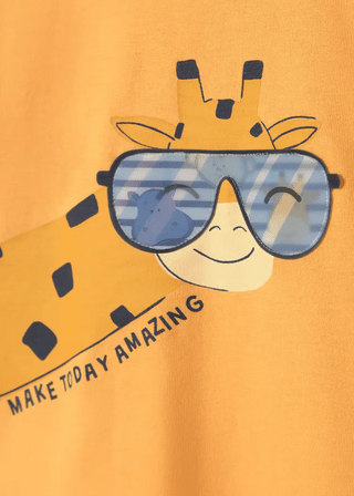 T-shirt interactif girafe