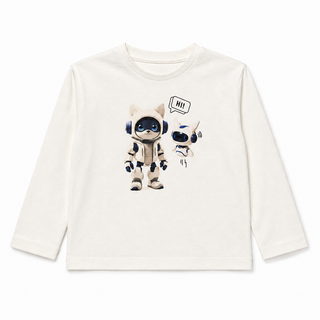 Robot long-sleeved T-shirt (2-10 years)