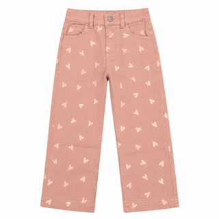 Heart-print trousers (ages 4–10)