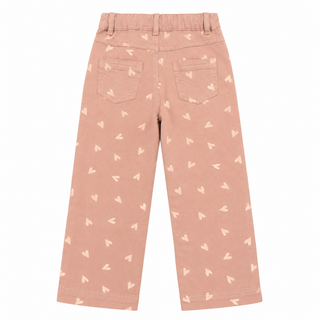Heart-print trousers (ages 4–10)