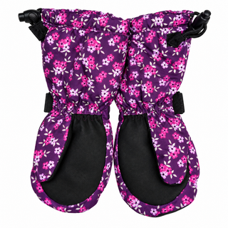Floral pattern winter mittens (S-L)