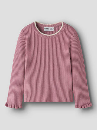 Ruffled Ribbed T-shirt (1-8 Years)