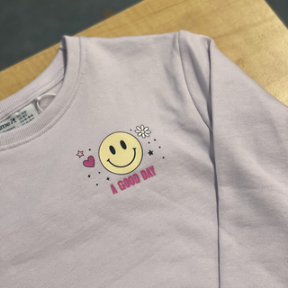 Sweatshirt avec sourire (2 à 8 ans)
