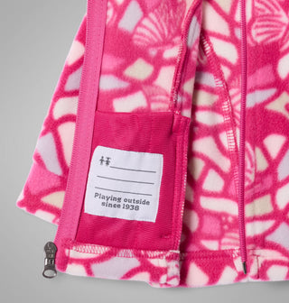 Printed fleece jacket