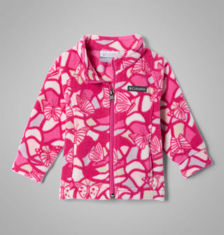 Printed fleece jacket