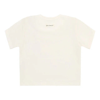 T-shirt blanc avec petit bateau  (NB-24 Mois)