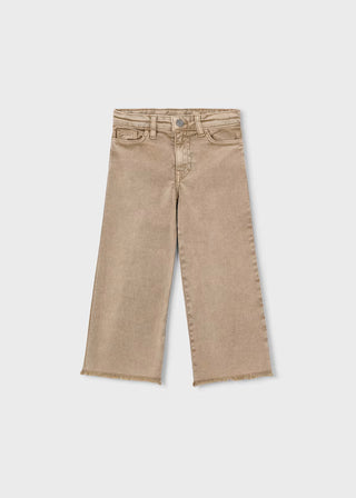 Pantalon en sergé wide leg fille (3-10 Ans)