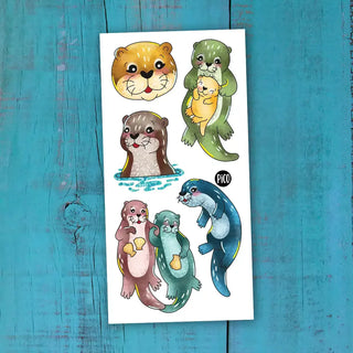 Playful Otter Tattoos