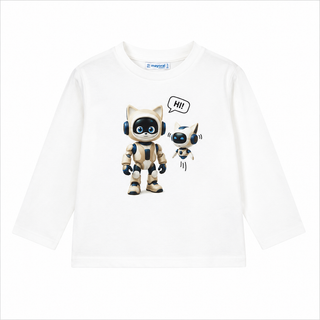 Robot long-sleeved T-shirt (2-10 years)
