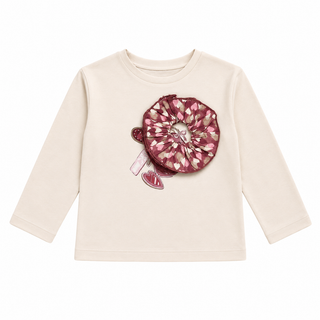 Long-sleeved top with hair accessory (2-10 years)