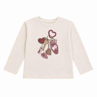 Long-sleeved top with hair accessory (2-10 years)