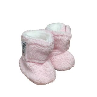 Pantoufle en sherpa rose