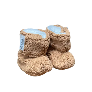 Pantoufle en sherpa caramel
