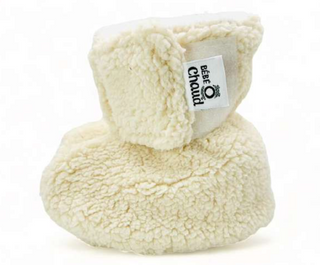 Pantoufle en sherpa crème