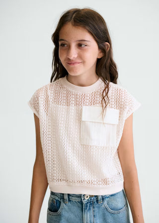 T-shirt with girl's top
