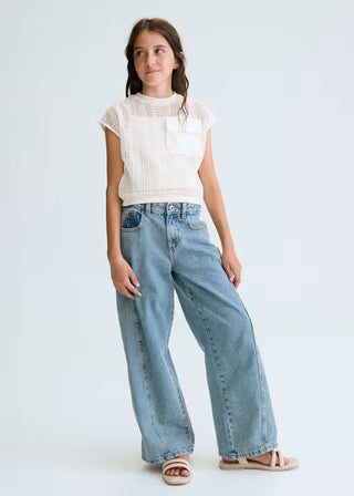 T-shirt with girl's top