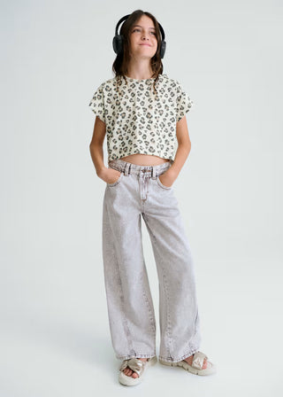 Jeans wide leg (8-16Ans)