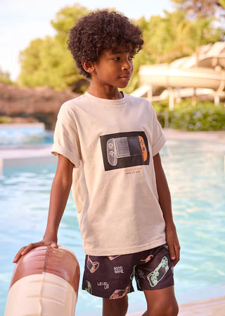 Maillot de bain imprimé jeux vidéos (8-12 Ans)
