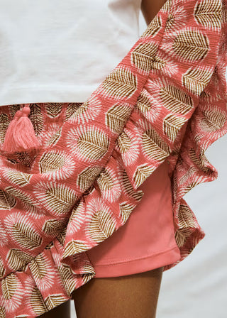 Jupe-Short imprimé feuilles (8-16 Ans)