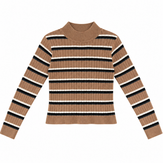 High-neck long-sleeve T-shirt (8-16 years)