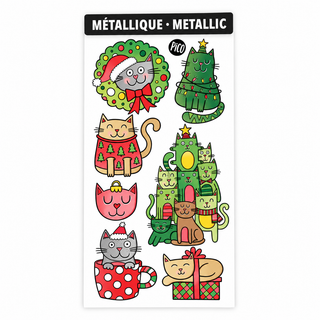 Christmas cat tattoos