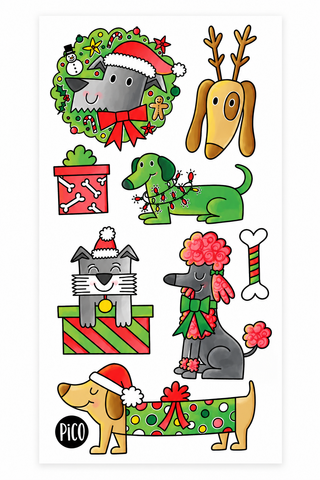 Christmas dog tattoos
