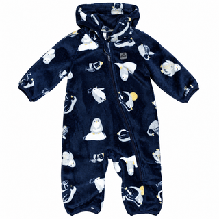Plush teddy bear snowsuit (3-24 months)
