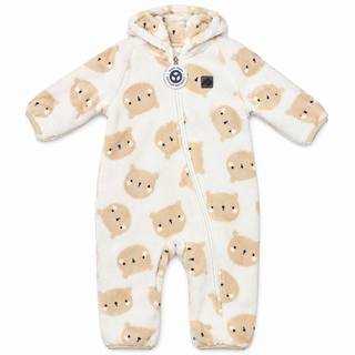 Plush teddy bear snowsuit (3-24 months)