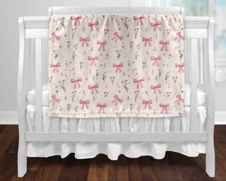 Couverture de minky boucle rose