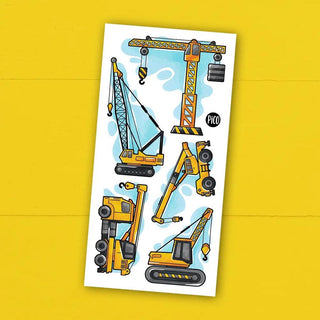 Construction crane tattoo