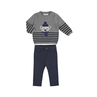Knit and trousers