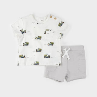 T-shirt and shorts