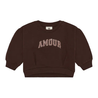 Brown "Amour" Sweatshirt (3-24 Months)