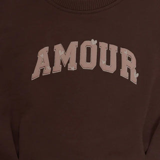 Brown "Amour" Sweatshirt (3-24 Months)