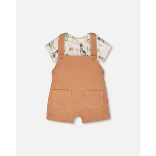Diaper cover and overalls set