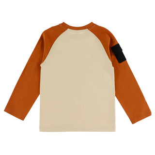 Orange and Beige Long-Sleeved T-Shirt (2-8 Years)