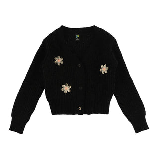 Black floral cardigan (2-10 Years)