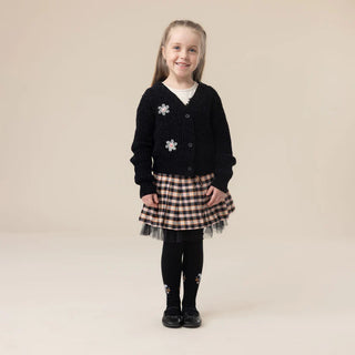 Black floral cardigan (2-10 Years)