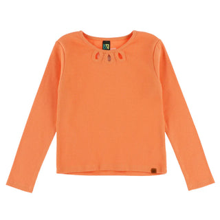 Girls' Coral Long-Sleeved T-Shirt (2-10 Years)