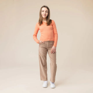 Girls' Coral Long-Sleeved T-Shirt (2-10 Years)