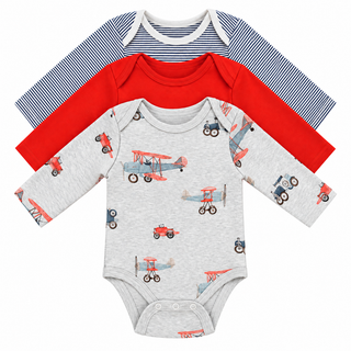 Grow-with-me bodysuits 3-pack (3-24 months)