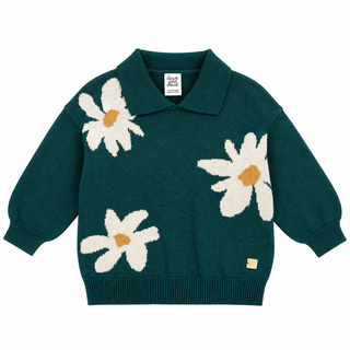 Knitted flower pattern (ages 2-12)