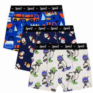 Boxer paquet de trois (2- 7 ans)