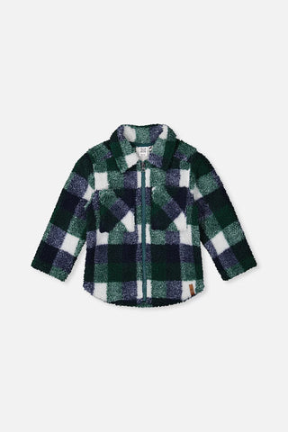 Checked Zip Overshirt