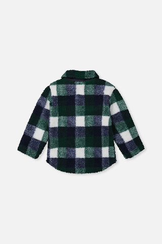 Checked Zip Overshirt
