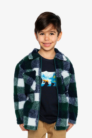 Checked Zip Overshirt