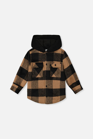 Flannel Shirt with Hood (Ages 2-12)