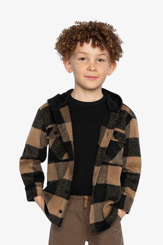 Flannel Shirt with Hood (Ages 2-12)