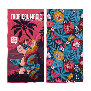 Serviette de plage Licorne Magique